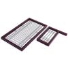 Wood Freestanding Pet Gate, Wood Dog Gate with Adjustable Width 40"-71", Barrier for Stairs Doorways Hallways, Puppy Safety Fenc - Dark brown