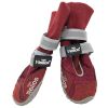 Dog Helios 'Traverse' Premium Grip High-Ankle Outdoor Dog Boots - Red - Large