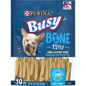 Purina Busy Tiny Real Bacon Long Lasting Chew for Dogs 17 oz Pouch - Busy
