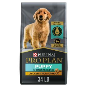Purina Pro Plan Puppy for Dogs Under 1 Year Chicken Rice 34 lb Bag - Purina Pro Plan
