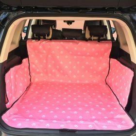 Pet Carriers Dog Car Seat Cover Trunk Mat Cover Protector Carrying For Cats Dogs transportin perro autostoel hond - Pink