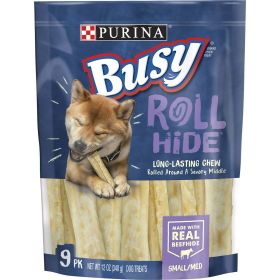 Purina Busy Rollhide Long Lasting Chews for Dogs, 12 oz Pouch - Busy