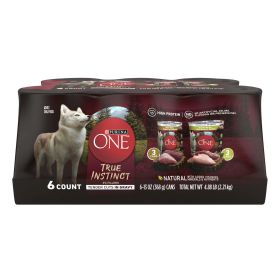 Purina One True Instinct Wet Dog Food Variety Pack High Protein 13 oz Cans (6 Pack) - Purina ONE