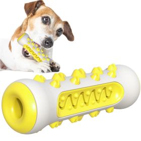 Dog Molar Toothbrush Toys Chew Cleaning Teeth Safe Puppy Dental Care Soft Pet Cleaning Toy Supplies - Upgrade Yellow