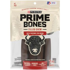 Purina Prime Bones Bison Natural Chews for Dogs, 11.2 oz Pouch - Purina