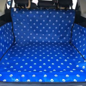 Pet Carriers Dog Car Seat Cover Trunk Mat Cover Protector Carrying For Cats Dogs transportin perro autostoel hond - Blue