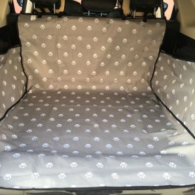 Pet Carriers Dog Car Seat Cover Trunk Mat Cover Protector Carrying For Cats Dogs transportin perro autostoel hond - Gray